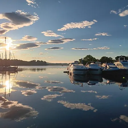 Yellow Houseboat On Maggiore Botel