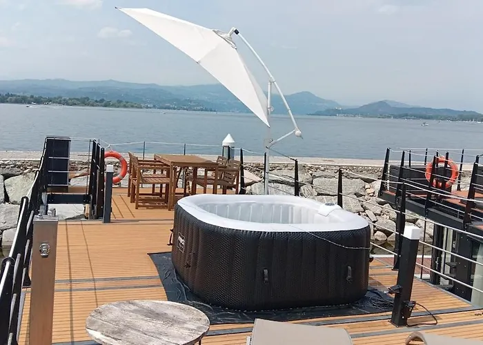 Yellow Houseboat On Maggiore * Rome